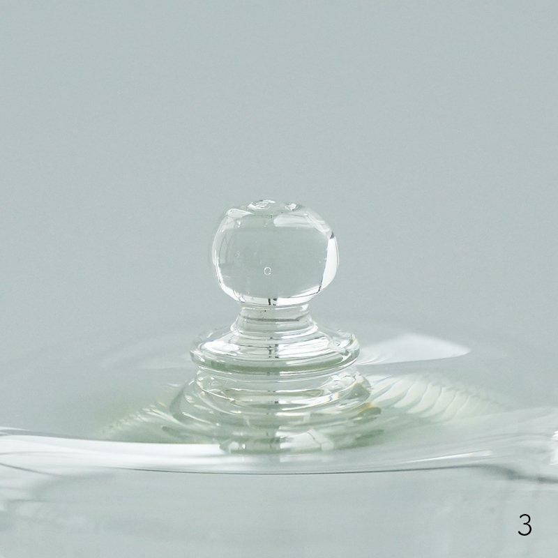 希少！新品・未使用品！翁再生硝子工房 白いフタのコクモツポット 翁再生硝子工房／コクモツポット- dieci｜online shop