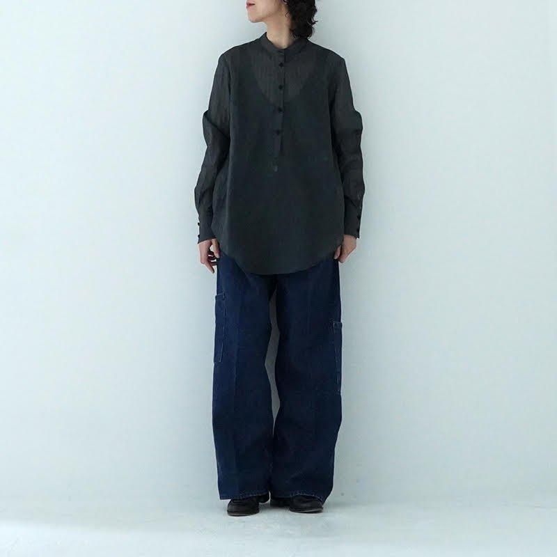 humoresque ユーモレスク / stand collar blouse ブリック