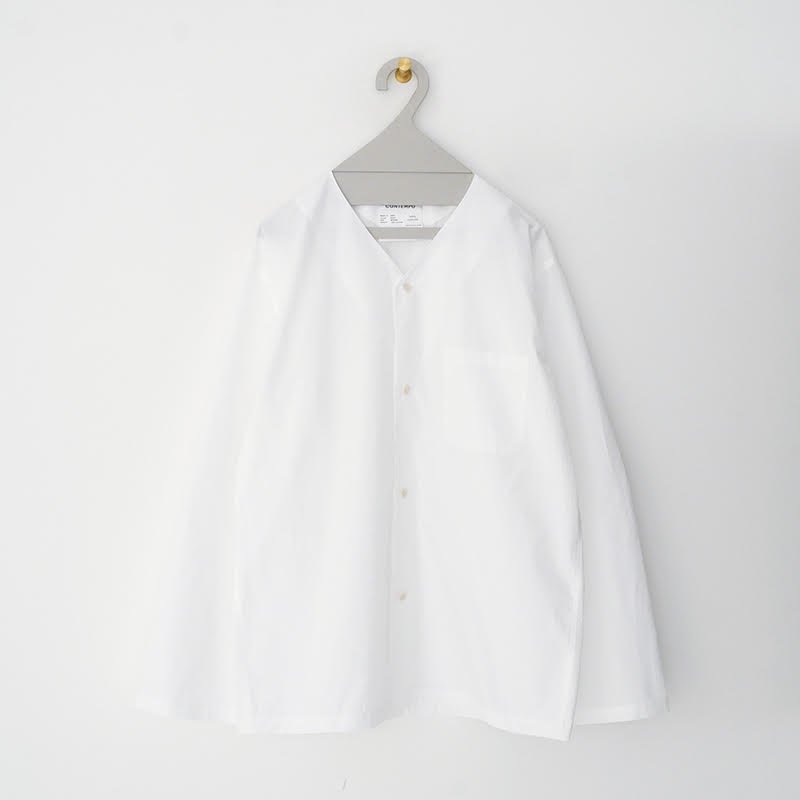 YAECA /CONTEMPO WOMEN パジャマシャツ ノーカラー- dieci｜online shop