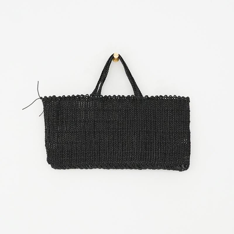 principle of overprint 縄文編バック(本革) principle of overprint/革縄文編みワイドバッグ- dieci｜online shop