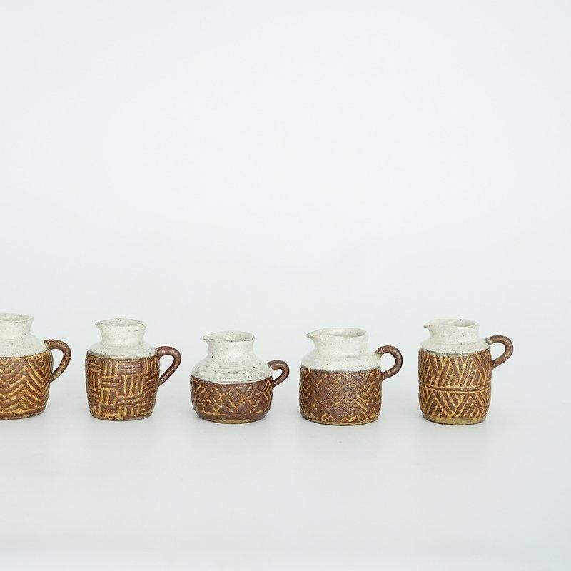 羅以音窯/アフリカ彫刻ミルクピッチャー