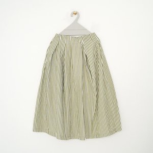 GALLEGO DESPORTES / irregular pleated long skirt elastic back ,two side pockets 24SS