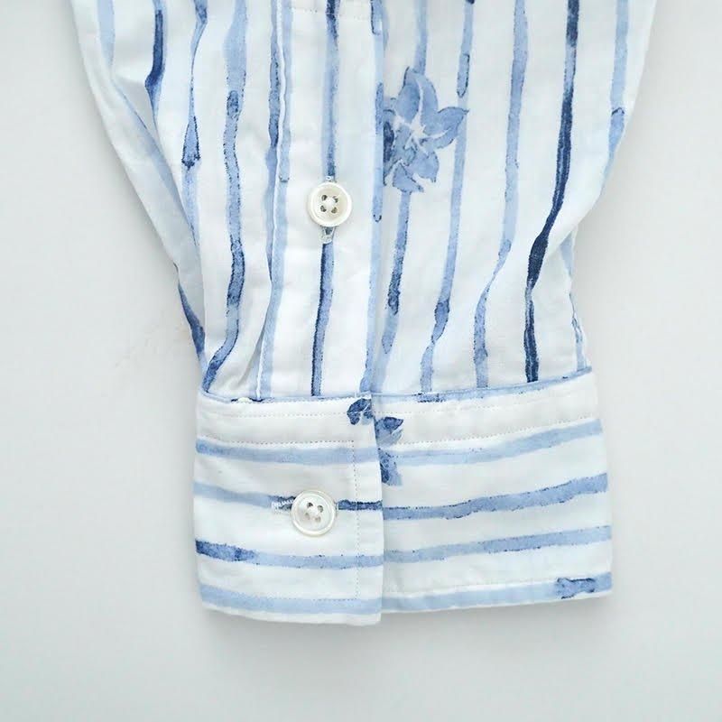 PORTER CLASSIC / ROLL UP 水彩 STRIPE SHIRT 24SS dieci PORTER CLASSIC / ROLL UP 水彩 STRIPE SHIRT 24SS dieci