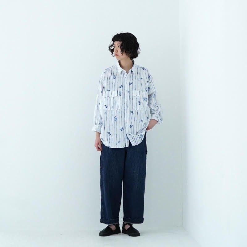 PORTER CLASSIC / ROLL UP 水彩 STRIPE SHIRT 24SS dieci PORTER CLASSIC / ROLL UP 水彩 STRIPE SHIRT 24SS dieci