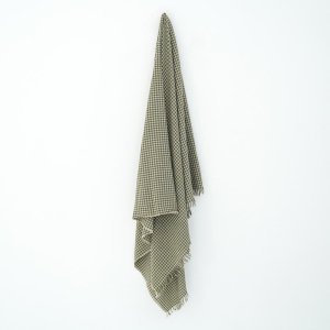 LOCALLY(꡼) / cotton/linen gingham check stole 24SS