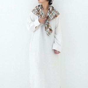 LOCALLY(꡼) / cotton/linen madras scarf 24SS