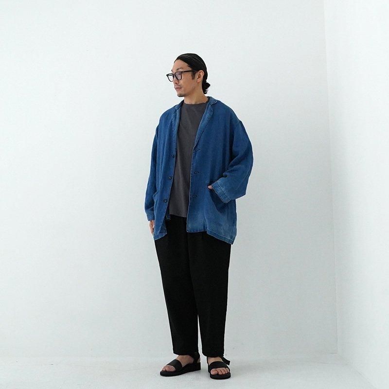 PORTER CLASSIC / INDIGO LINEN WIDE JACKET 24SS dieci|online PORTER CLASSIC / INDIGO LINEN WIDE JACKET 24SS dieci|online