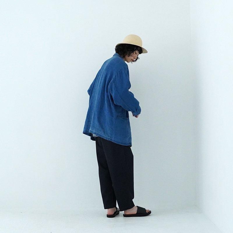 PORTER CLASSIC / INDIGO LINEN WIDE JACKET 24SS dieci|online PORTER CLASSIC / INDIGO LINEN WIDE JACKET 24SS dieci|online