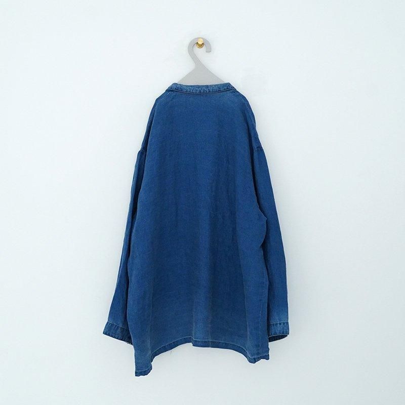 PORTER CLASSIC / INDIGO LINEN WIDE JACKET 24SS dieci|online PORTER CLASSIC / INDIGO LINEN WIDE JACKET 24SS dieci|online