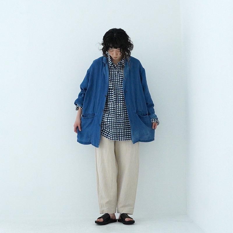PORTER CLASSIC / INDIGO LINEN WIDE JACKET 24SS dieci｜online