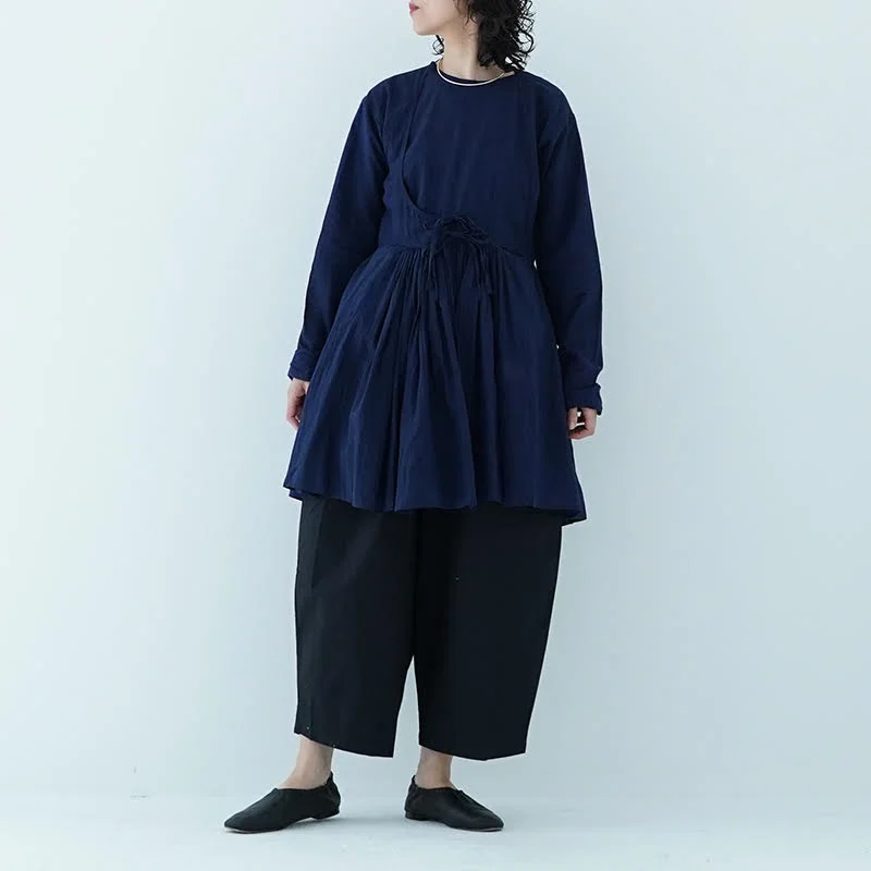 Khadi and Co／NEELEM A Plain Cashe-Coeur Blouse dieci