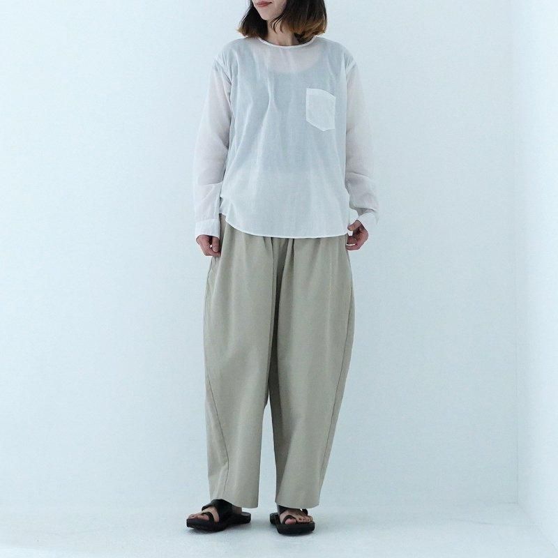 ゴーシュ　クルーネック プルオーバーブラウス ゴーシュ / 100/1 ローンプルオーバーブラウス 24SS