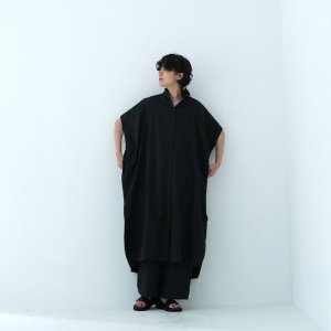 SACUCA SS exhibition  /ڼ/̸ frill gather sleeveless dress