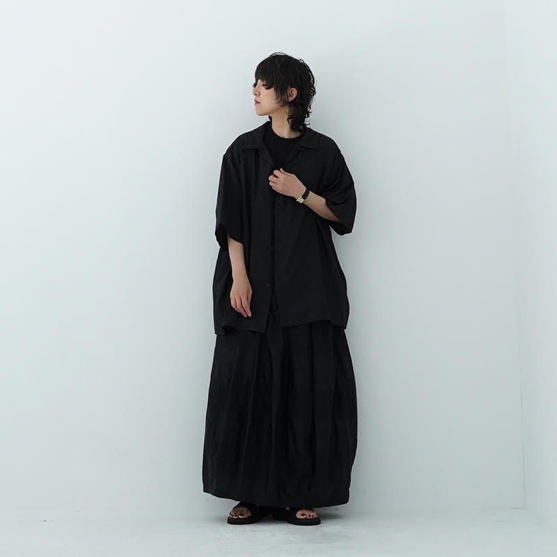 COMOLI /ウールシルク 半袖オープンカラーシャツ 24SS- dieci｜online shop