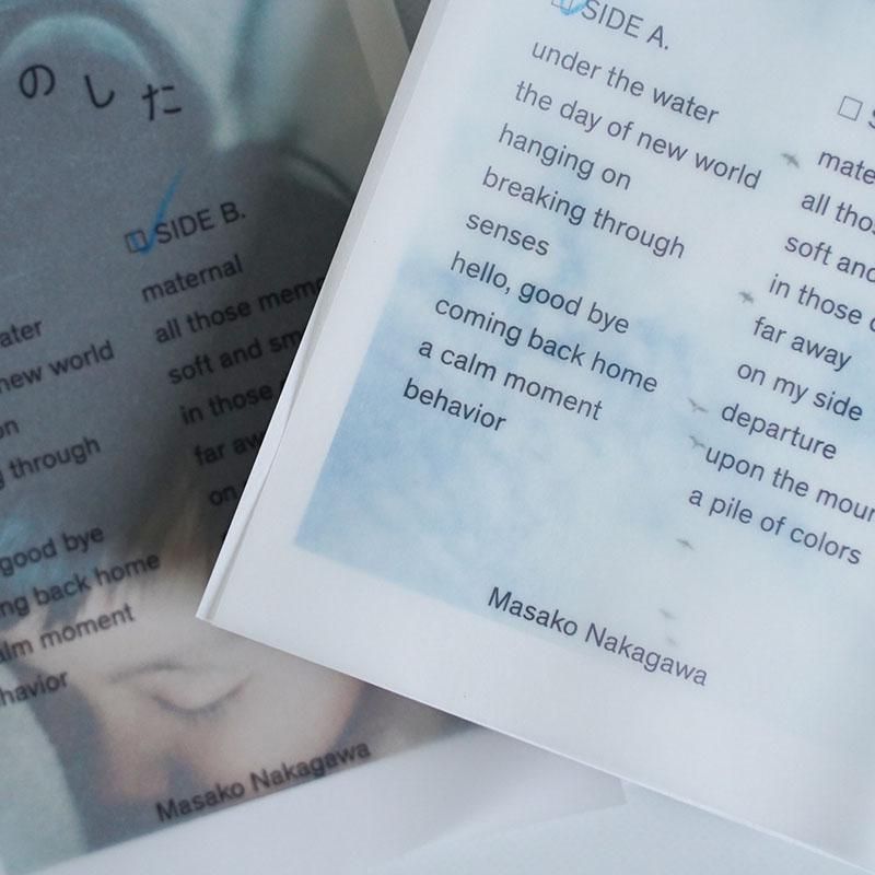 みずのしたオリジナルポストカード - side B / 中川 正子