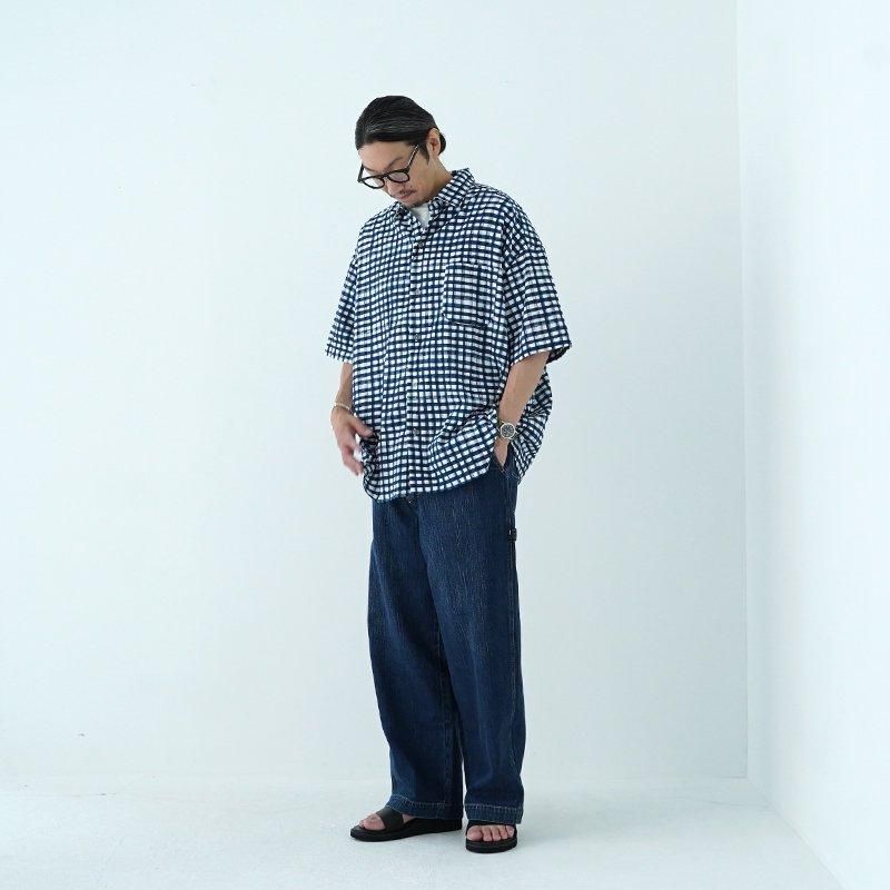 PORTER CLASSIC BEAT WRITER 水彩 GINGHAM PORTER CLASSIC, BEAT WRITER 水彩 GINGHAM SHIRT |