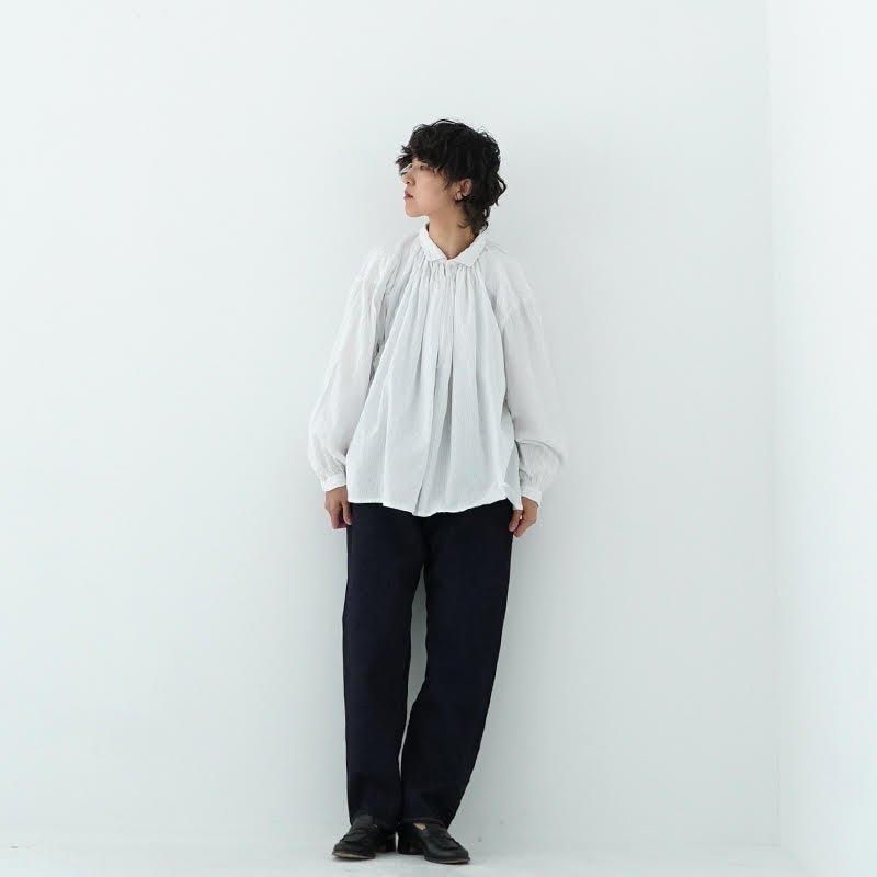 YAECA / CANVAS ギャザーブラウス 24SS dieci|online shop YAECA / CANVAS ギャザーブラウス 24SS dieci|online shop