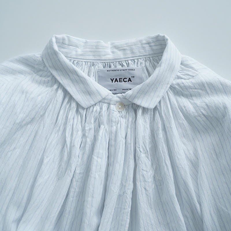 YAECA / CANVAS ギャザーブラウス 24SS dieci|online shop YAECA / CANVAS ギャザーブラウス 24SS dieci|online shop