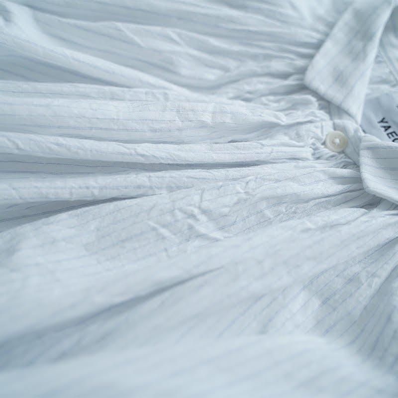 YAECA / CANVAS ギャザーブラウス 24SS dieci｜online shop
