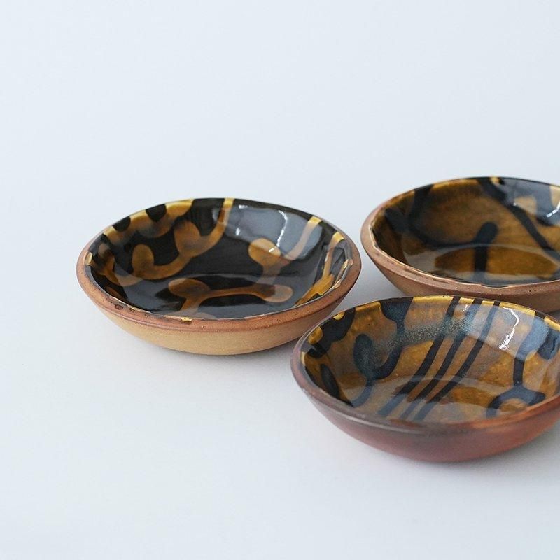 山根窯（鳥取）／飴釉スリップウエア小丸皿- dieci online