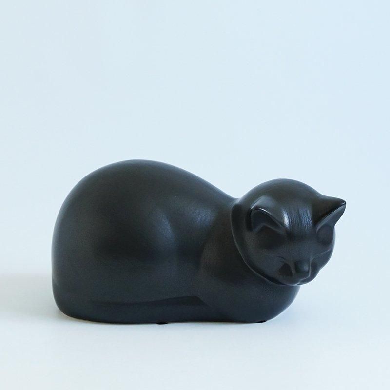 Lisa Larson｜丸いフォルムが可愛いキャットモア ミニ ブラック
