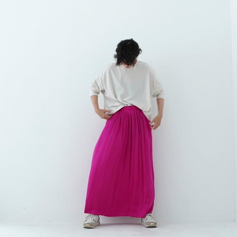 humoresque(ユーモレスク ) / gather skirt (washed silk satin