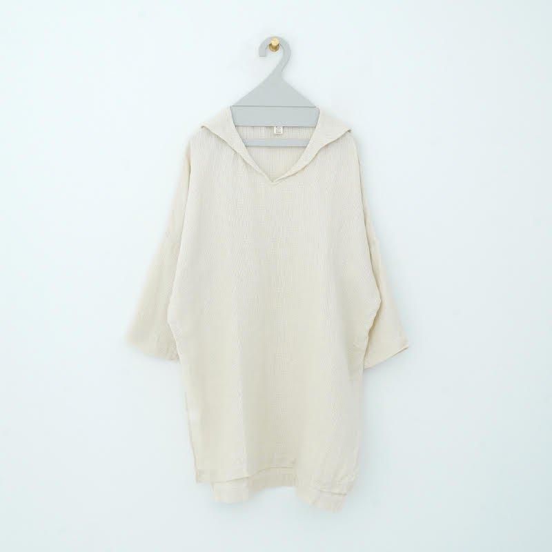 ★fa.er.ie★sailor collar mesh loose top (ivory)★韓国送料込 YAA!! / mesh sailor shirt 24SS- dieci|online shop
