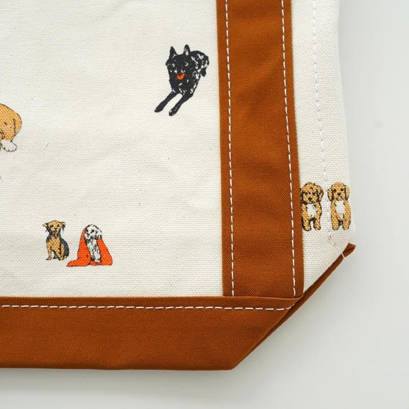 TEMBEA/　BAGUETTE TOTE　DOG-2/CAMEL テンベア TEMBEA(テンベア)/ BAGUETTE TOTE SMALL PRINT - dieci｜online shop