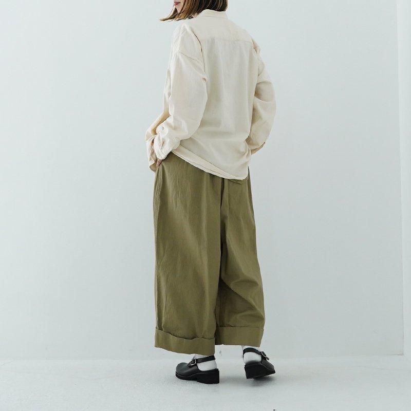 ゴーシュ / スレンヘリンボンワイドパンツ 24AW- dieci|online shop ゴーシュ / スレンヘリンボンワイドパンツ 24AW- dieci|online shop