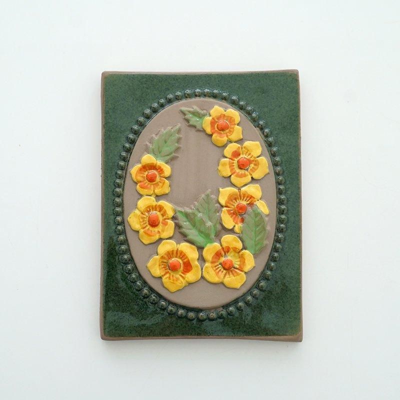 JIE GANTOFTA / CERAMIC PLATE “ yellow flower”- dieci｜online shop