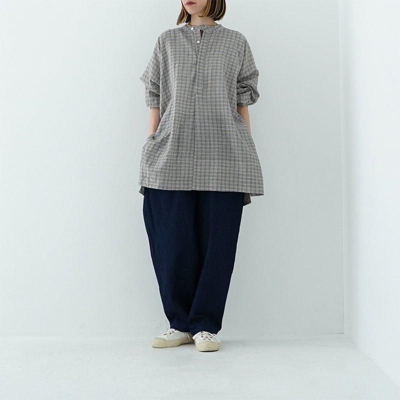 quitan / LONG SLEEVE BAND-COLLAR KAFTAN 24AW- dieci｜online shop