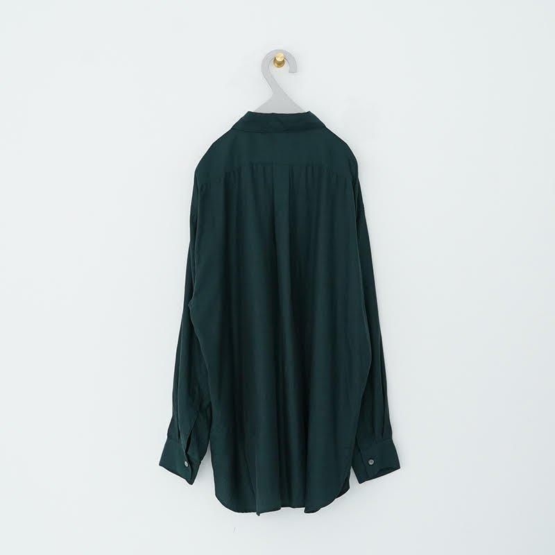 WIRROW -Cupro Cotton Regular Collar Shirt, Simple Belt- | twelve blog