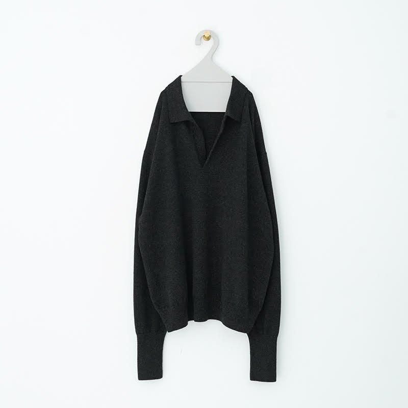 COMOLI / カシミヤ スキッパーニット - dieci|online shop COMOLI / カシミヤ スキッパーニット - dieci|online shop