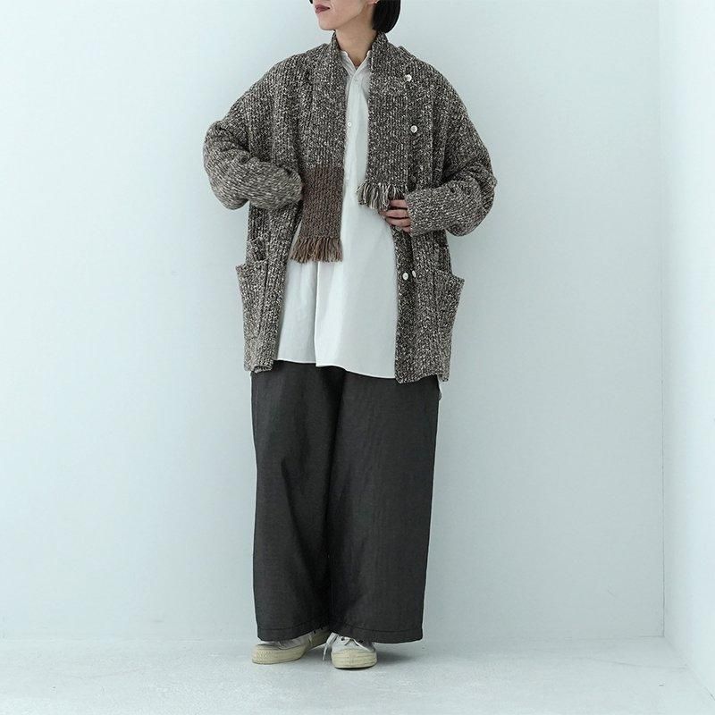 homspun(ホームスパン) /メリノウール×綿スラブ片畦ロング homspun(ホームスパン) /メリノウール×綿スラブ片畦ロング