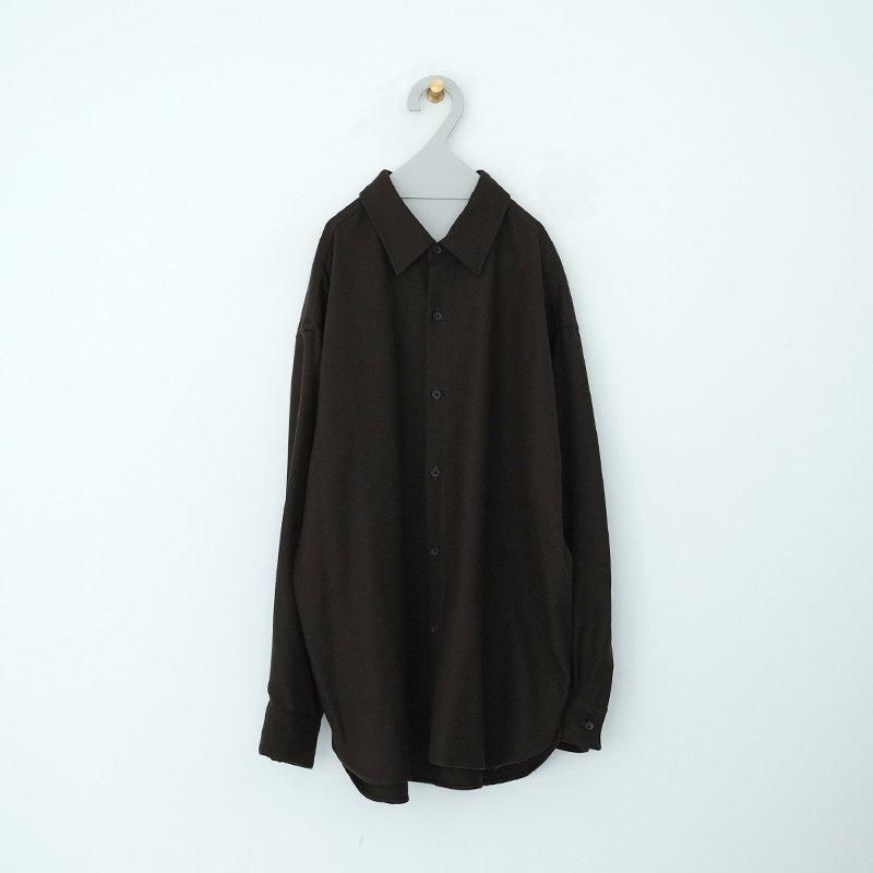 WIRROW/ Botany wool regular collar shirt(unisex ) - dieci｜online shop