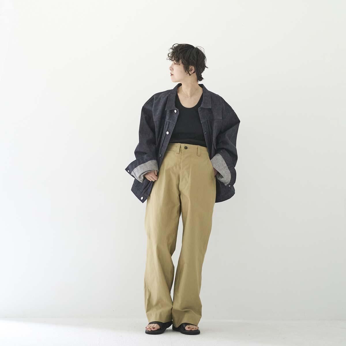NORITAKE/HARADA / 1 POCKET PLEATED WORK JACKET, LOOMSTATE DENIM