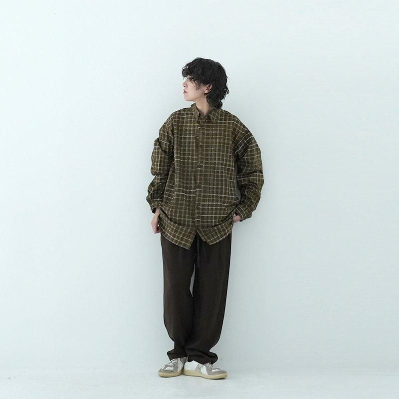 POSTALCO/フリーアームシャツ ストレートフィット プラッド