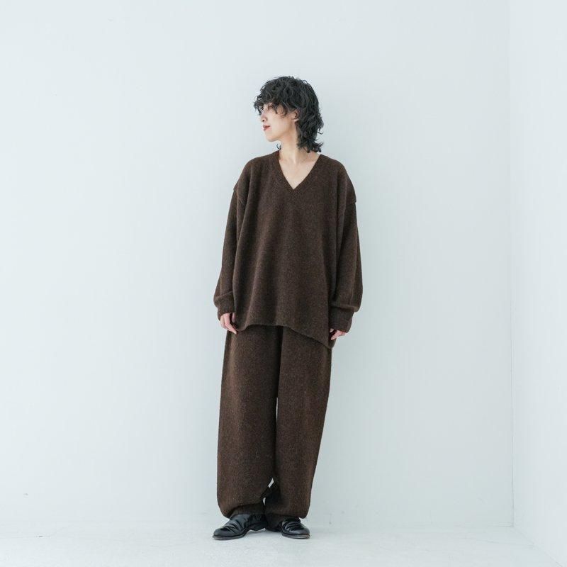 WIRROW / Alpaca wool V-neck knit pullover- dieci｜online shop