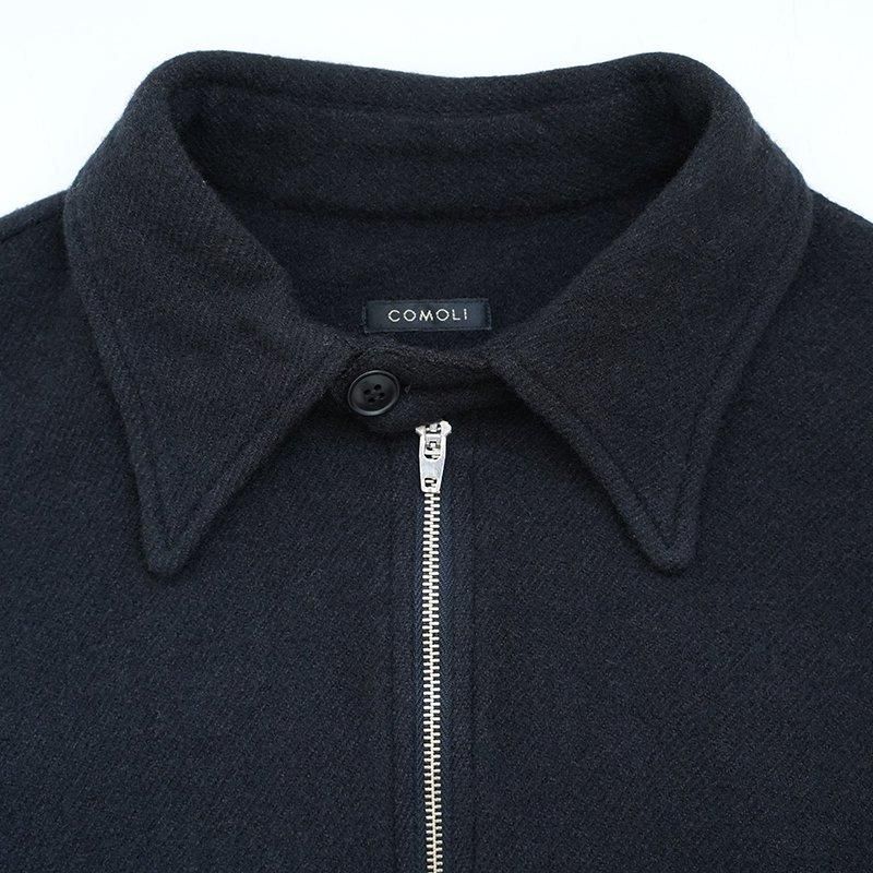 COMOLI / 縮絨ウールハーフジップワンピース - dieci|online shop COMOLI / 縮絨ウールハーフジップワンピース - dieci|online shop