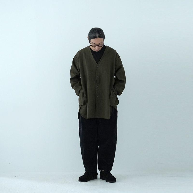 Porter Classic - MOLESKIN NO-COLLAR JACKET - BLACK ポーター