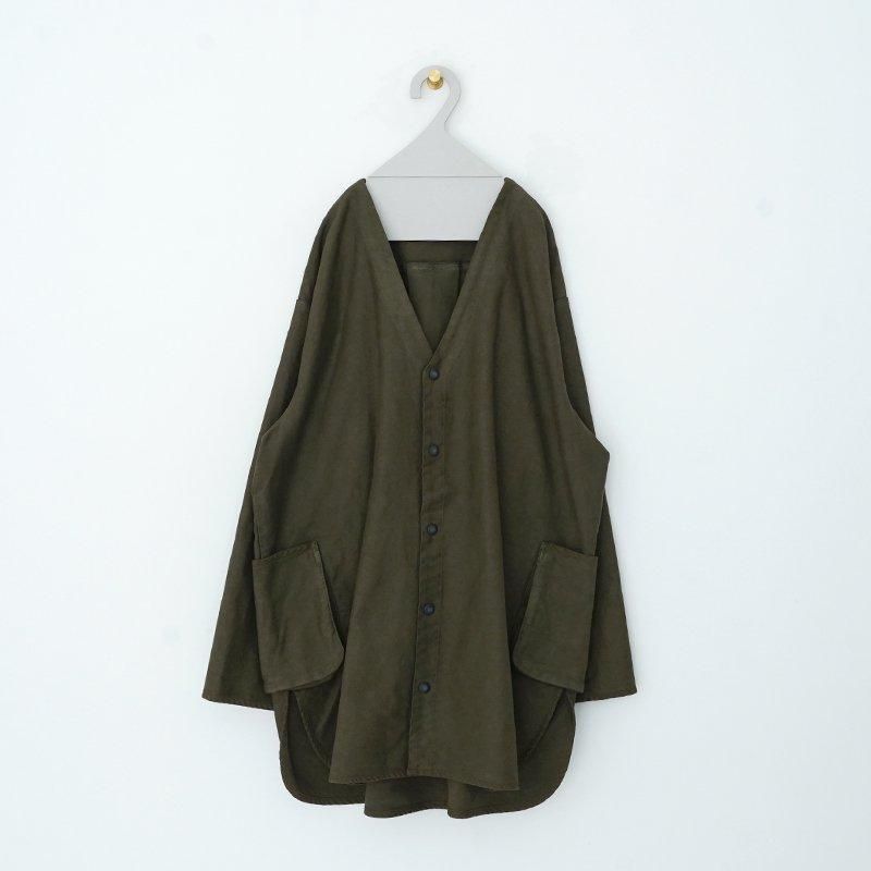 PORTER CLASSIC / MOLESKIN NO COLLAR SHIRT JACKET dieci PORTER CLASSIC / MOLESKIN NO COLLAR SHIRT JACKET dieci