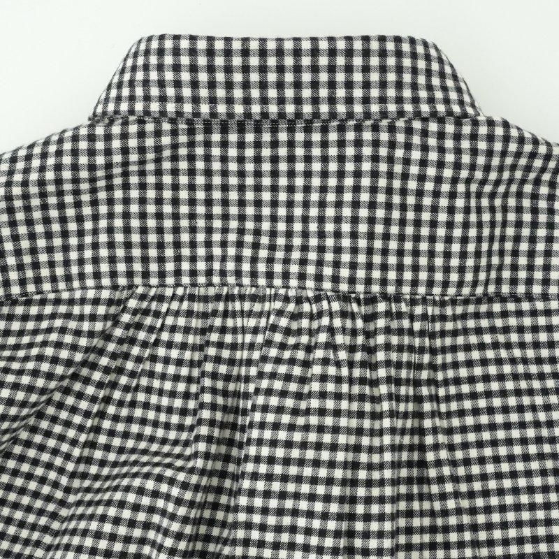 PORTER CLASSIC / ROLL UP FLANNEL GINGHAM CHECK SHIRT dieci