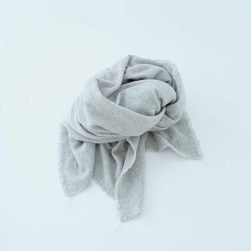 ヤエカ　ストール　グレー YAECA /CONTEMPO CASHMERE STOLE (UNISEX)- dieci｜online shop