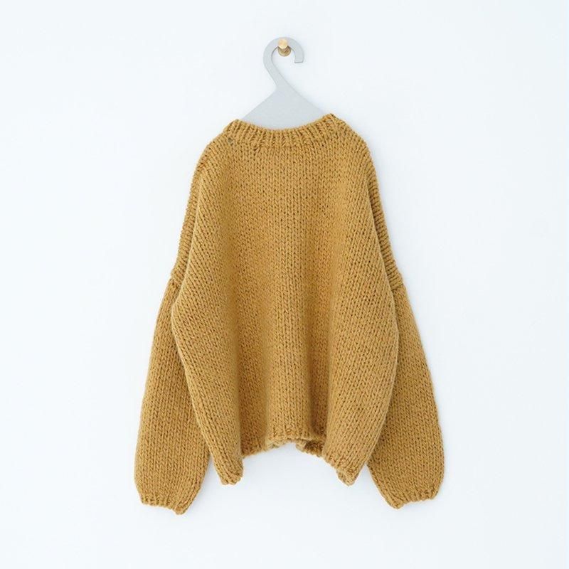 【torici】 Airセーター TORICI トリチ 手編み AIRセーター ニット F ライトグレー