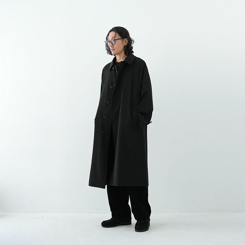 COMOLI 24AW 製品染バルカラーコート ブラック サイズ3 美品 COMOLI 製品染 バルカラーコート (2 COLORS) - DIMPLE