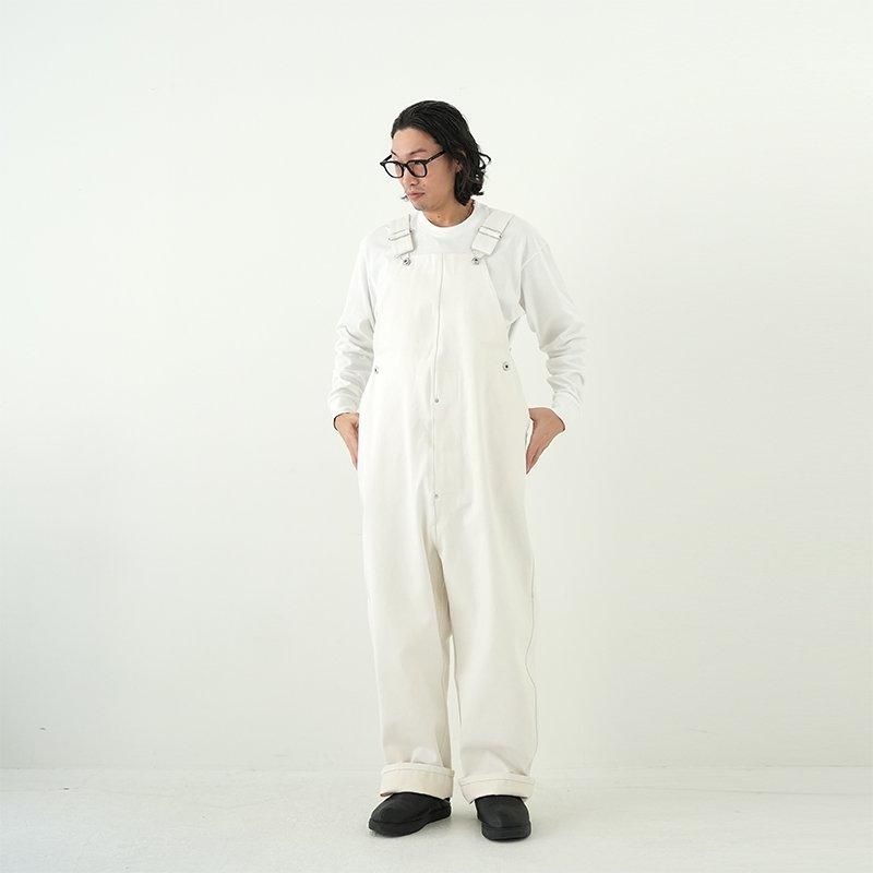 TUKI / type 2 LOOSE FIT SALOPETTES (white) - dieci|online shop TUKI / type 2 LOOSE FIT SALOPETTES (white) - dieci|online shop