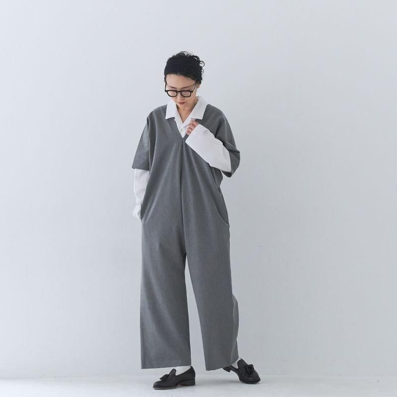YAECA / CONTEMPO Vカットジャンプスーツ - dieci｜online shop