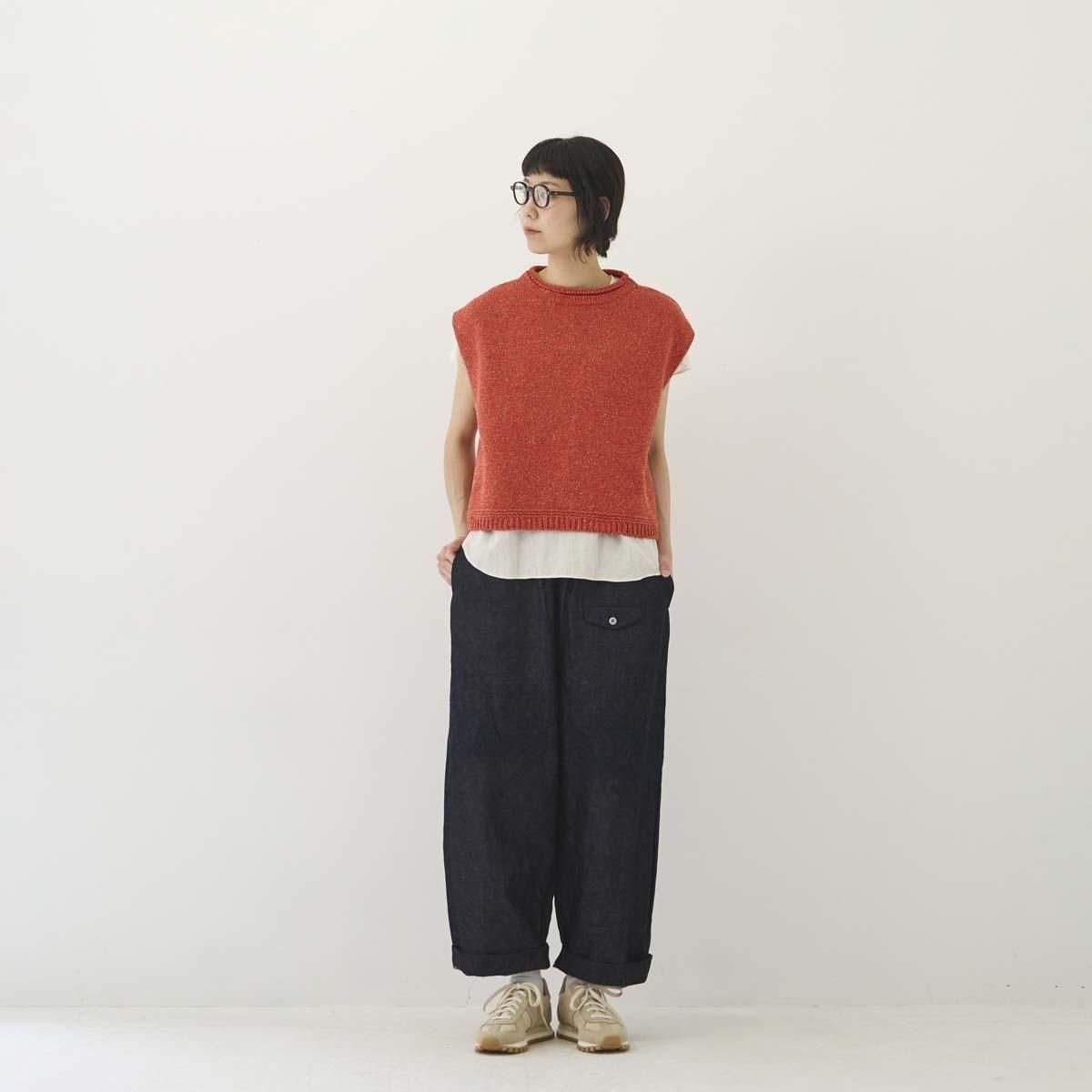 Atelier d'antan | コットンシルクニットベスト〈 Dach 〉 3colors