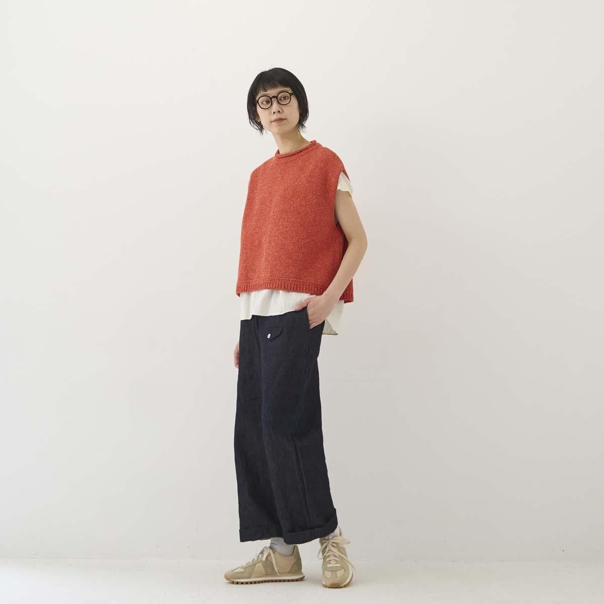 Atelier d'antan | コットンシルクニットベスト〈 Dach 〉 3colors