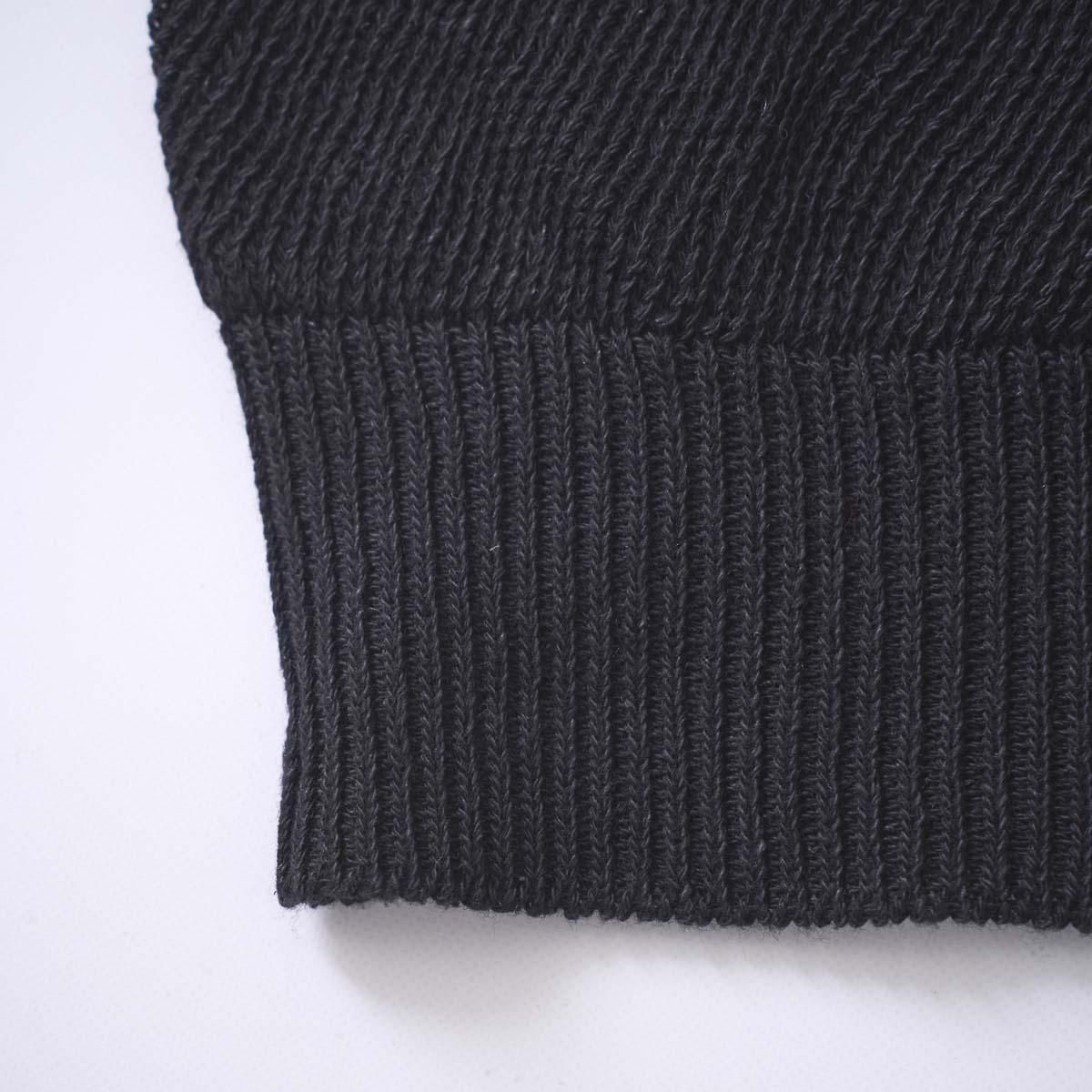【25SS】COMOLI 7G ニットカシュクール プルオーバー BLACK COMOLI / 7Gニットカシュクール プルオーバート- dieci｜online shop